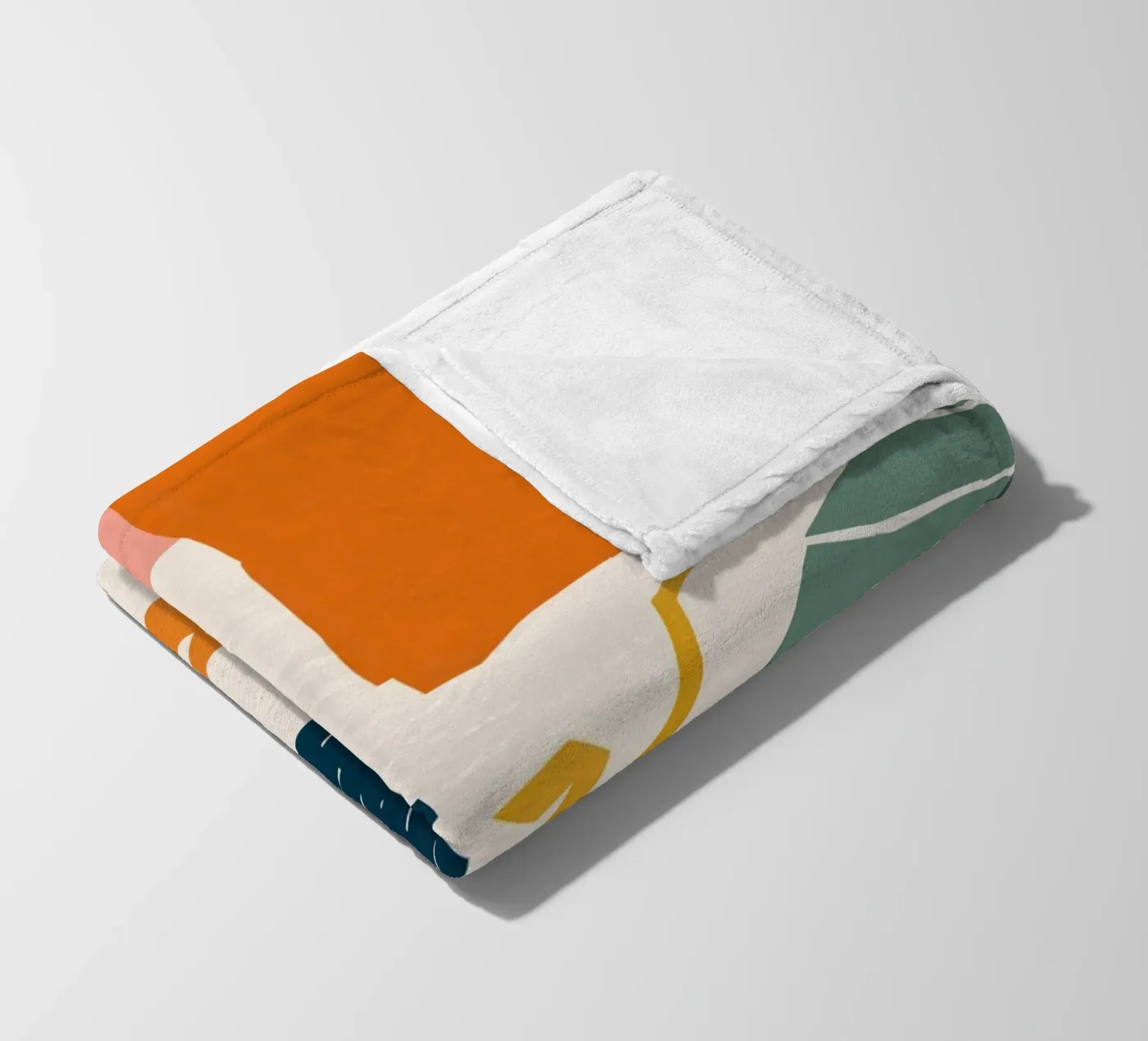 Shattered Form Collage fleecedeken van Obs Canvas