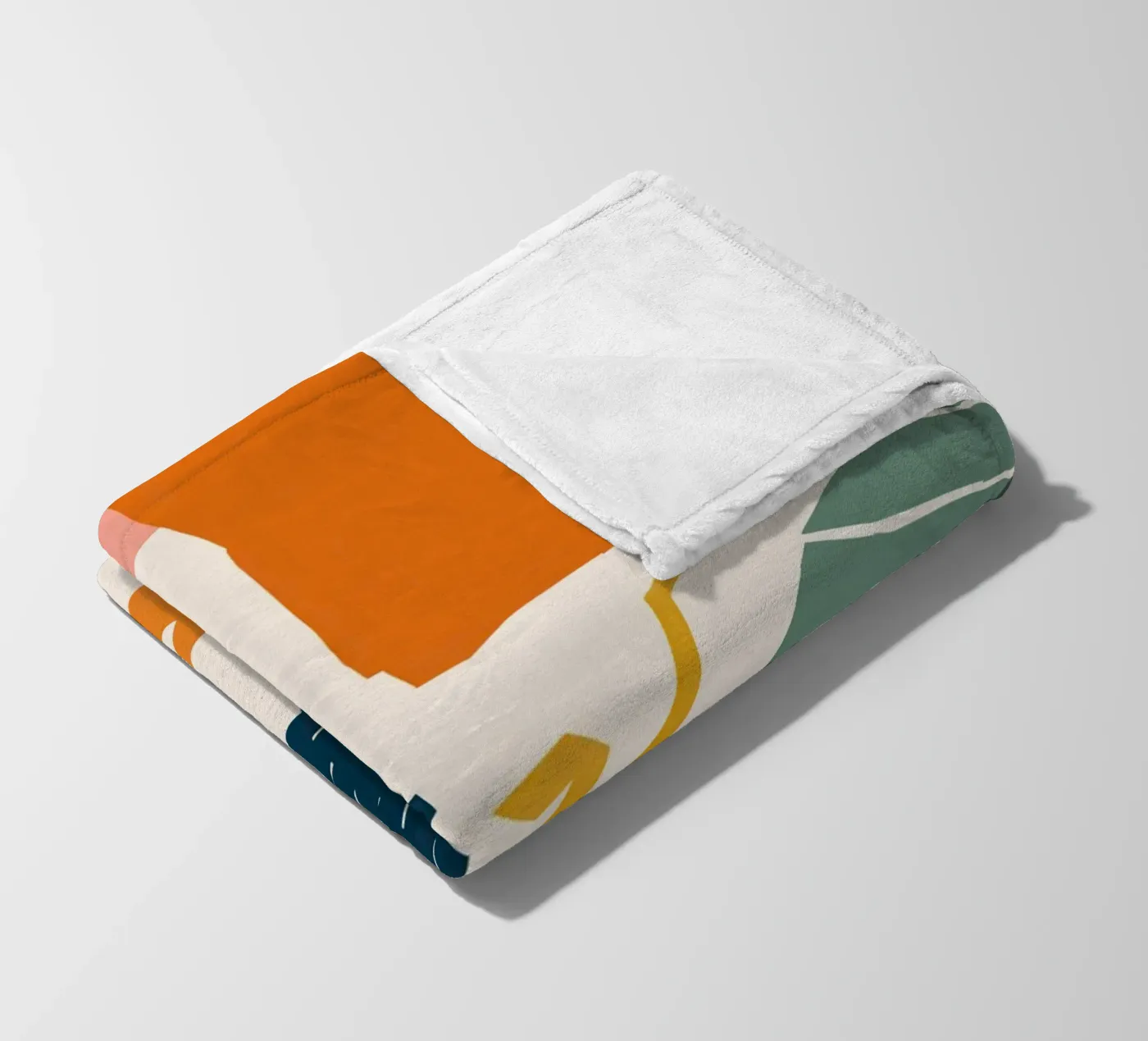 Shattered Form Collage fleecedeken van Obs Canvas