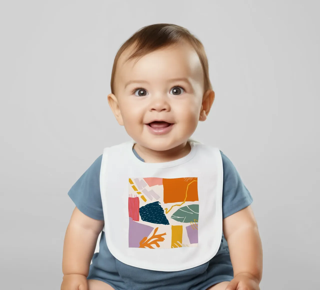 Collage di forme frantumate bavaglino da Obs Canvas