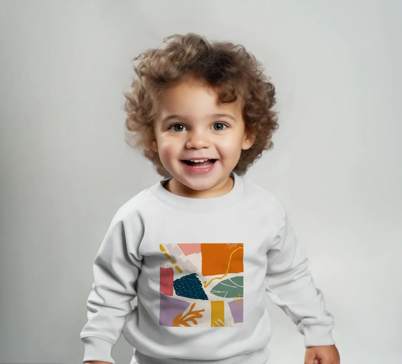 Collage di forme frantumate felpa neonato da Obs Canvas