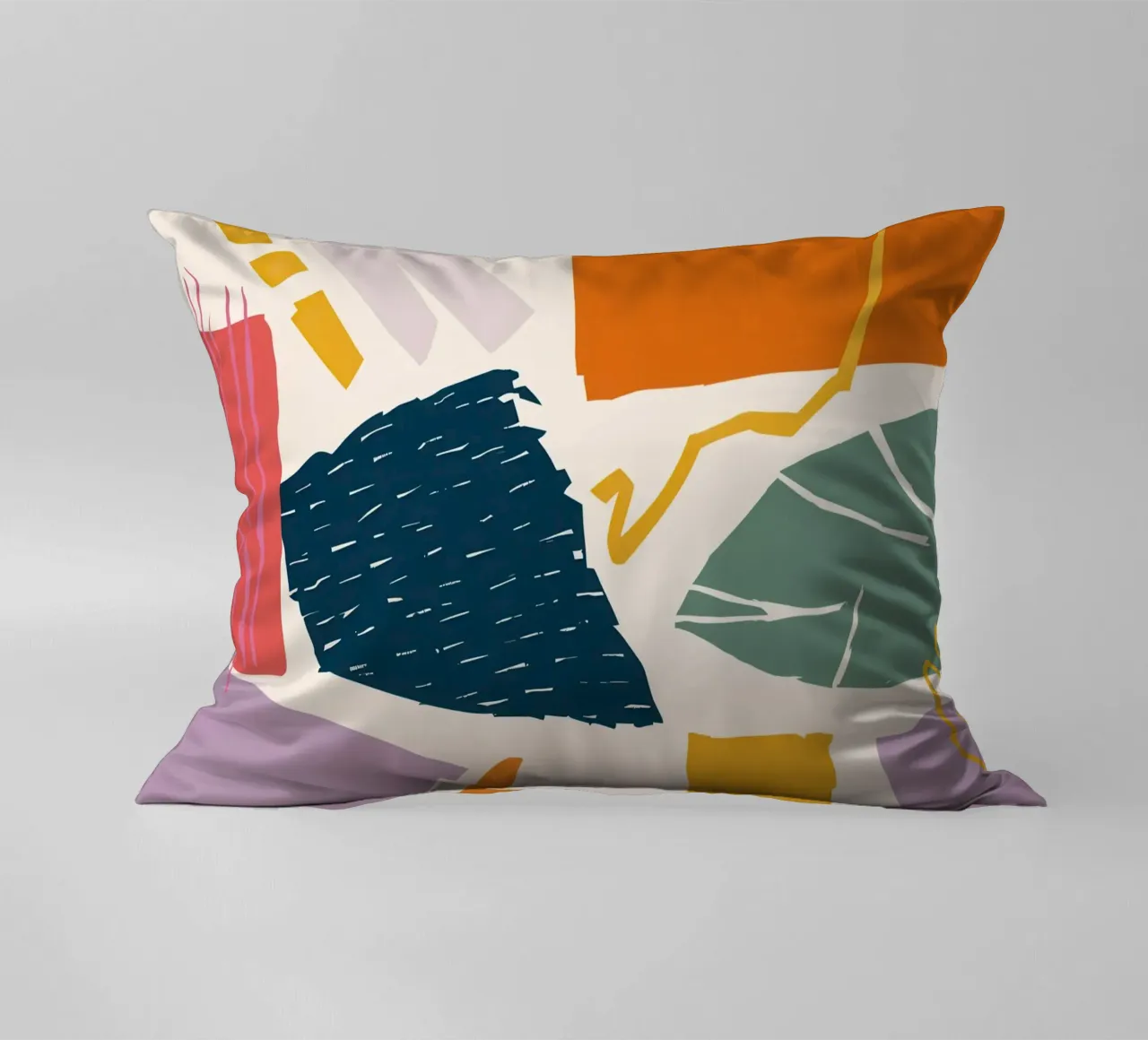 Collage di forme frantumate cuscino da Obs Canvas