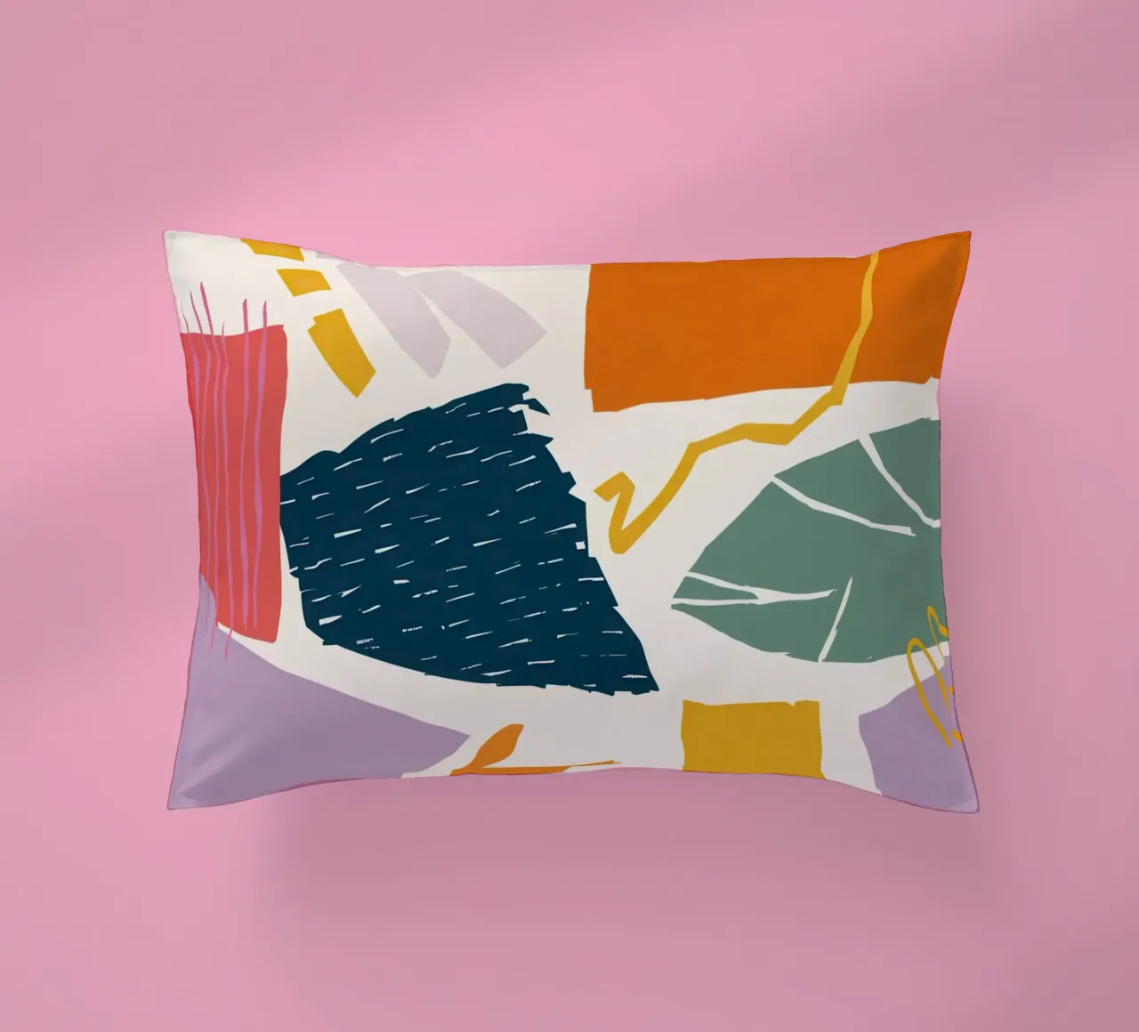 Collage di forme frantumate cuscino da Obs Canvas