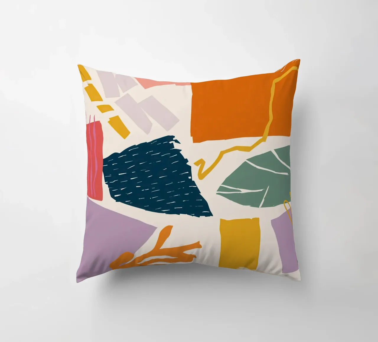 Collage di forme frantumate cuscino da Obs Canvas