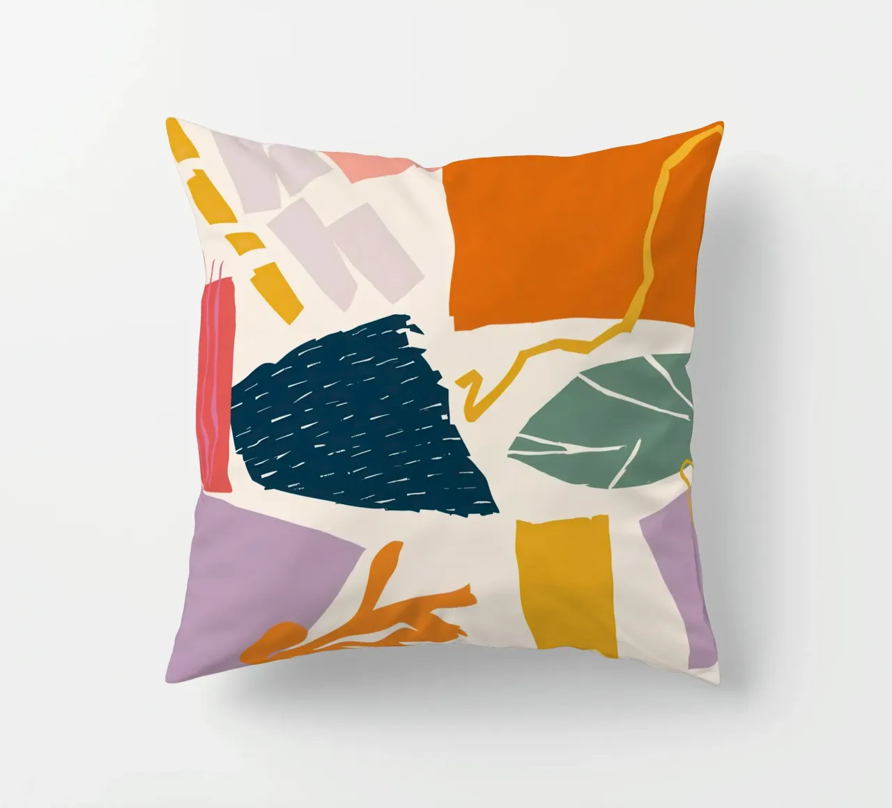 Collage di forme frantumate cuscino da Obs Canvas