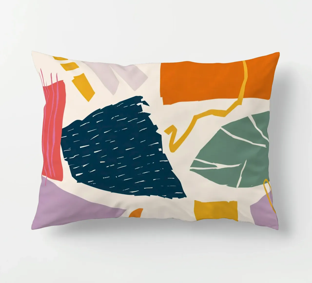Collage di forme frantumate cuscino da Obs Canvas