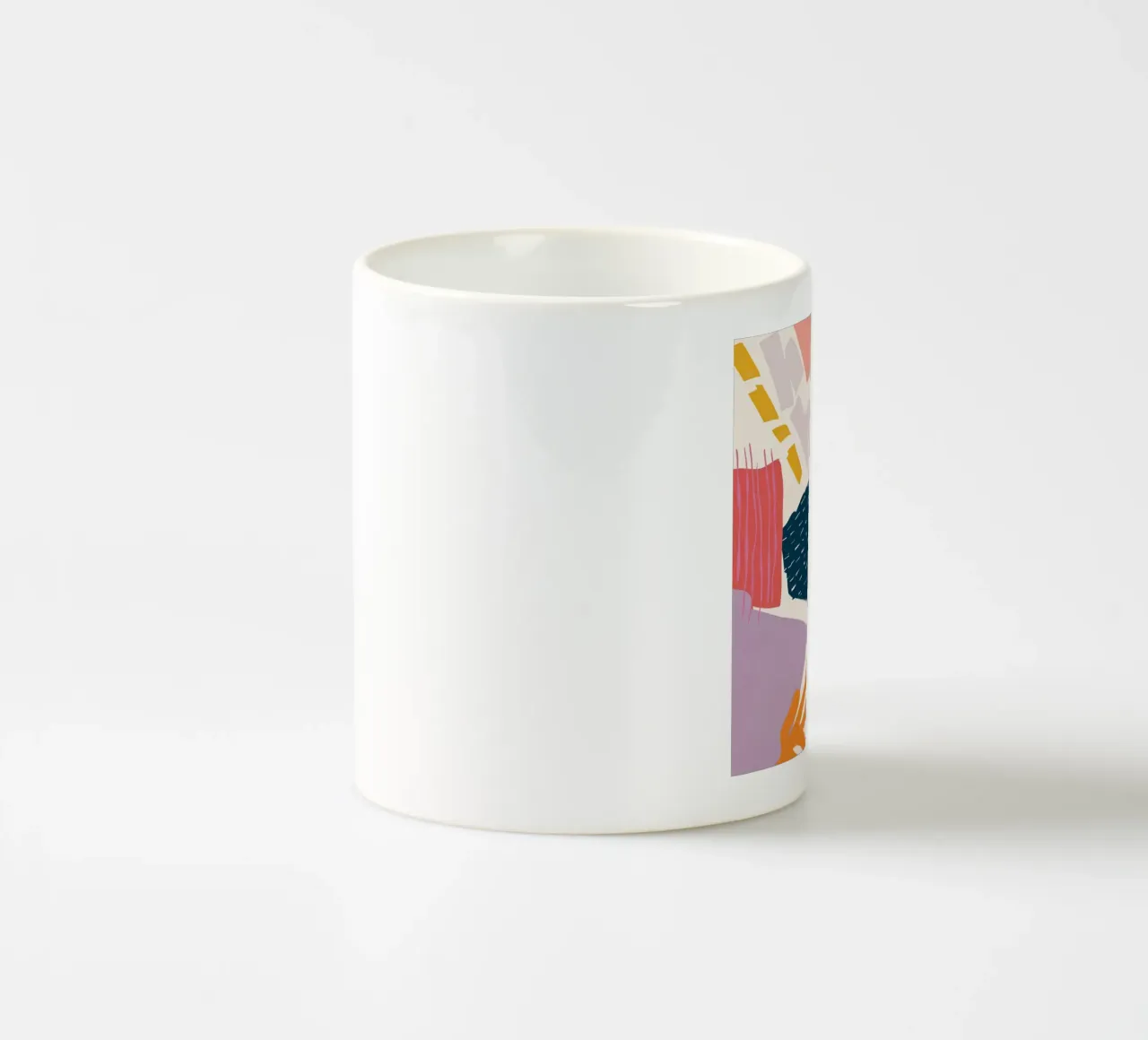 Collage di forme frantumate tazza in ceramica da Obs Canvas