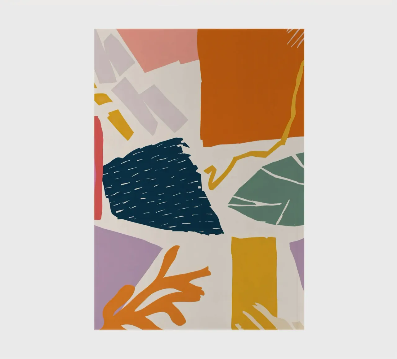 Collage di forme frantumate diario da Obs Canvas