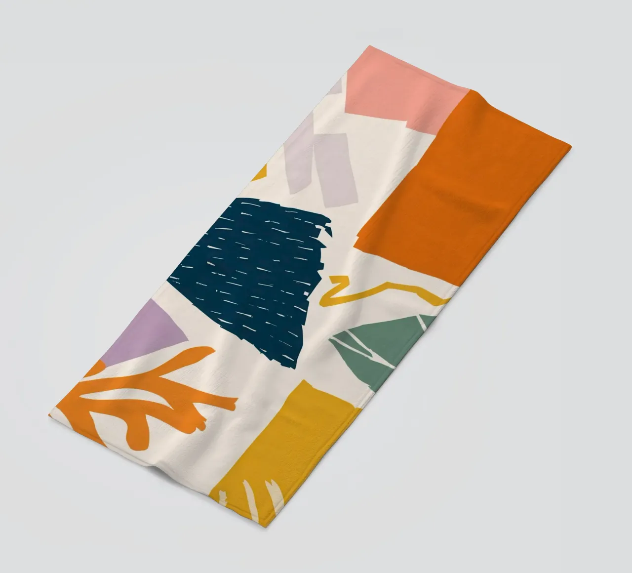 Collage di forme frantumate telo mare da Obs Canvas