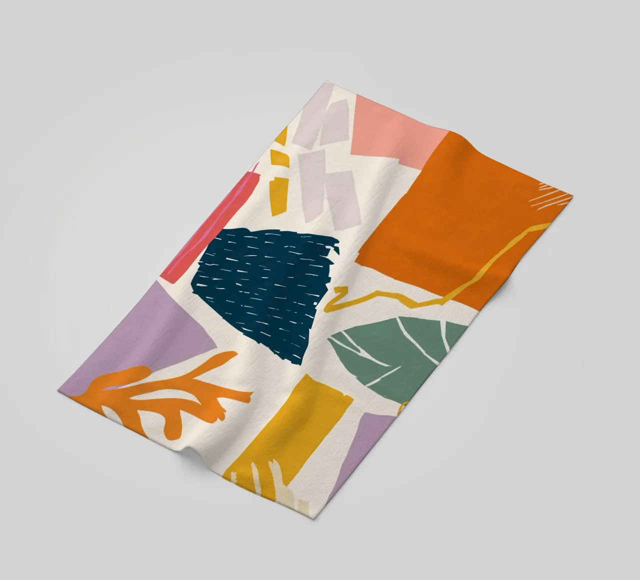 Collage di forme frantumate telo mare da Obs Canvas