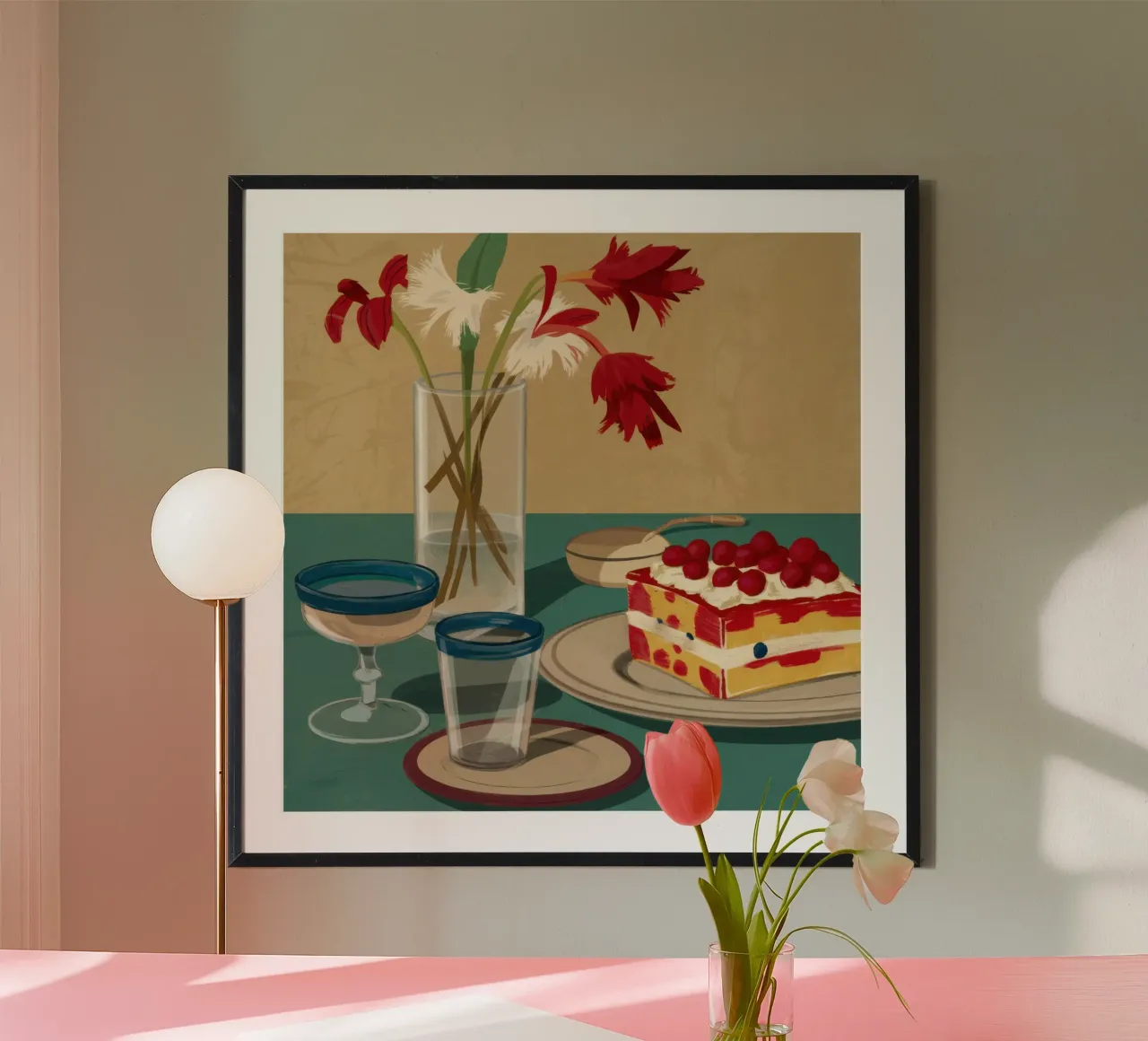Riposo di velluto rosso poster da Irish Strokes