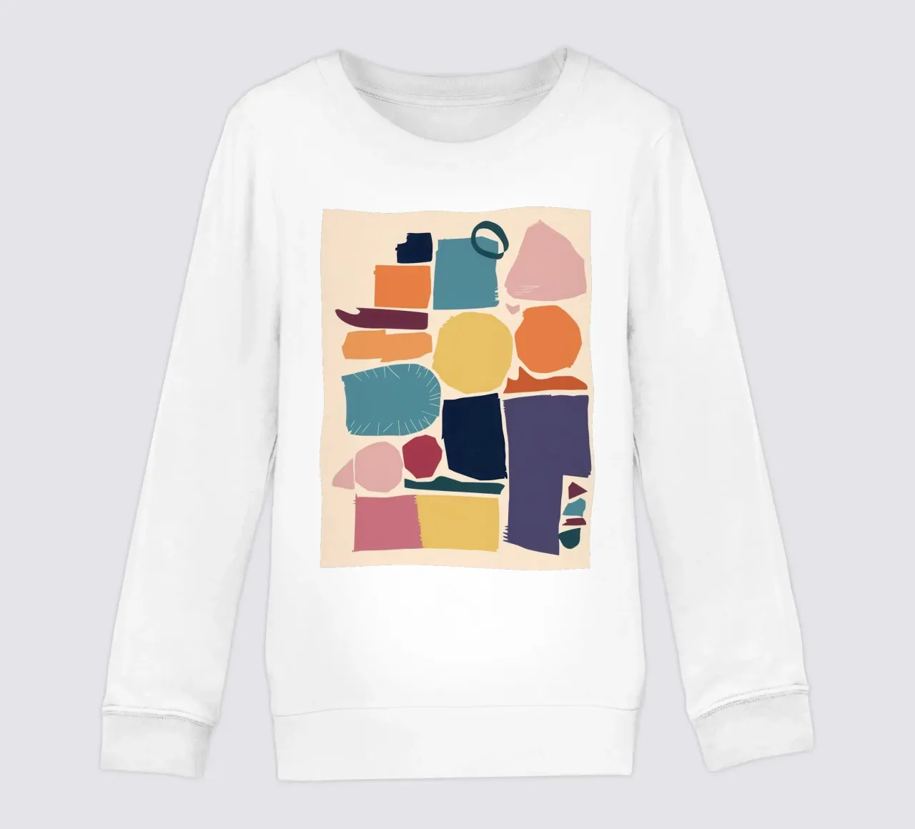 Mosaico di forme gioiose felpa bambino da Trace Brush