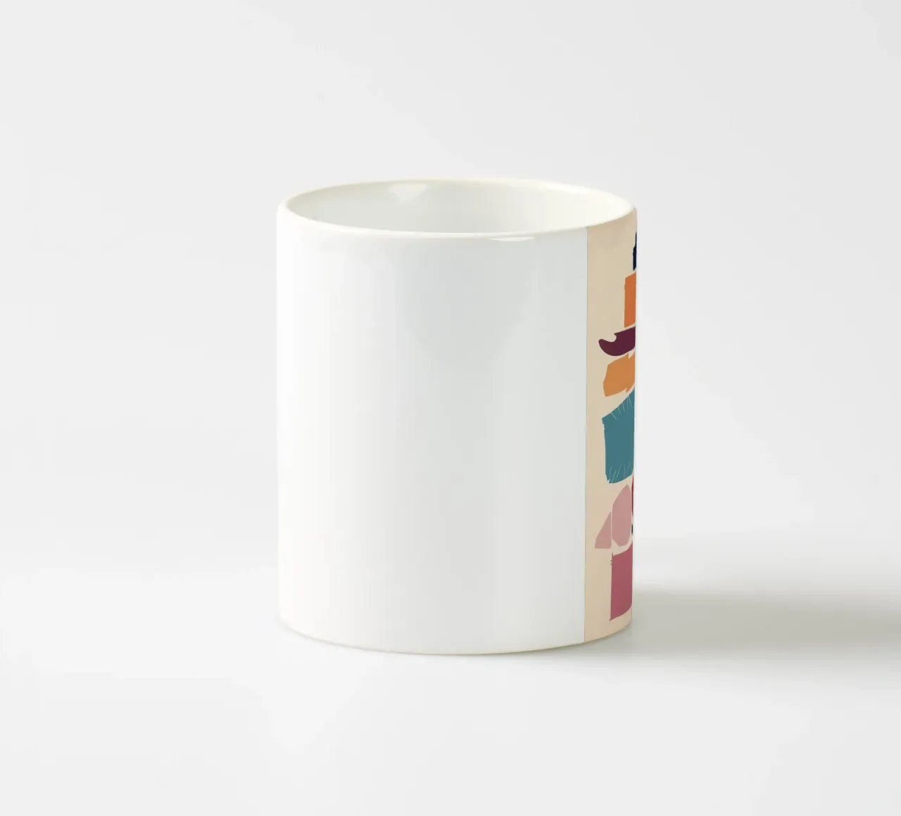 Mosaico di forme gioiose tazza in ceramica da Trace Brush