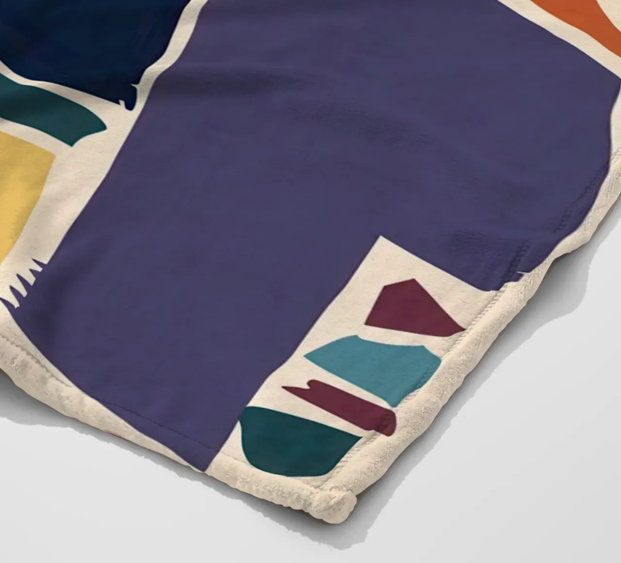 Mosaico di forme gioiose coperta in pile da Trace Brush