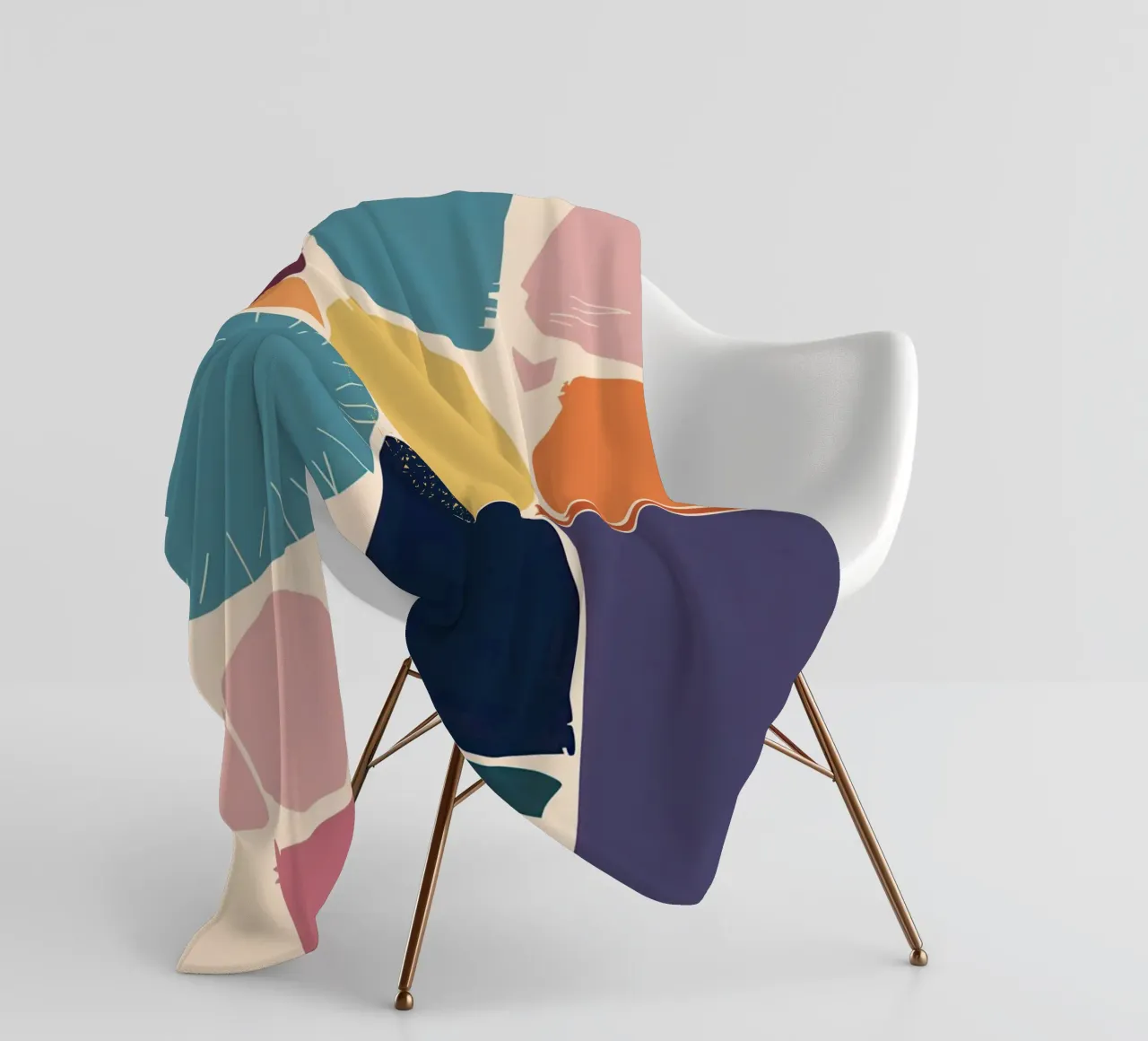 Mosaico di forme gioiose coperta in pile da Trace Brush