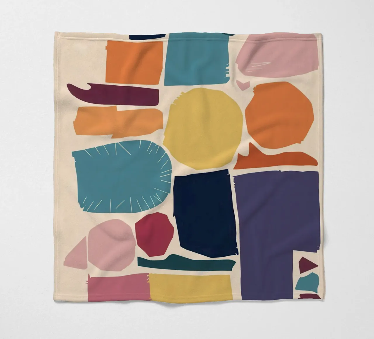 Mosaico di forme gioiose coperta in pile da Trace Brush