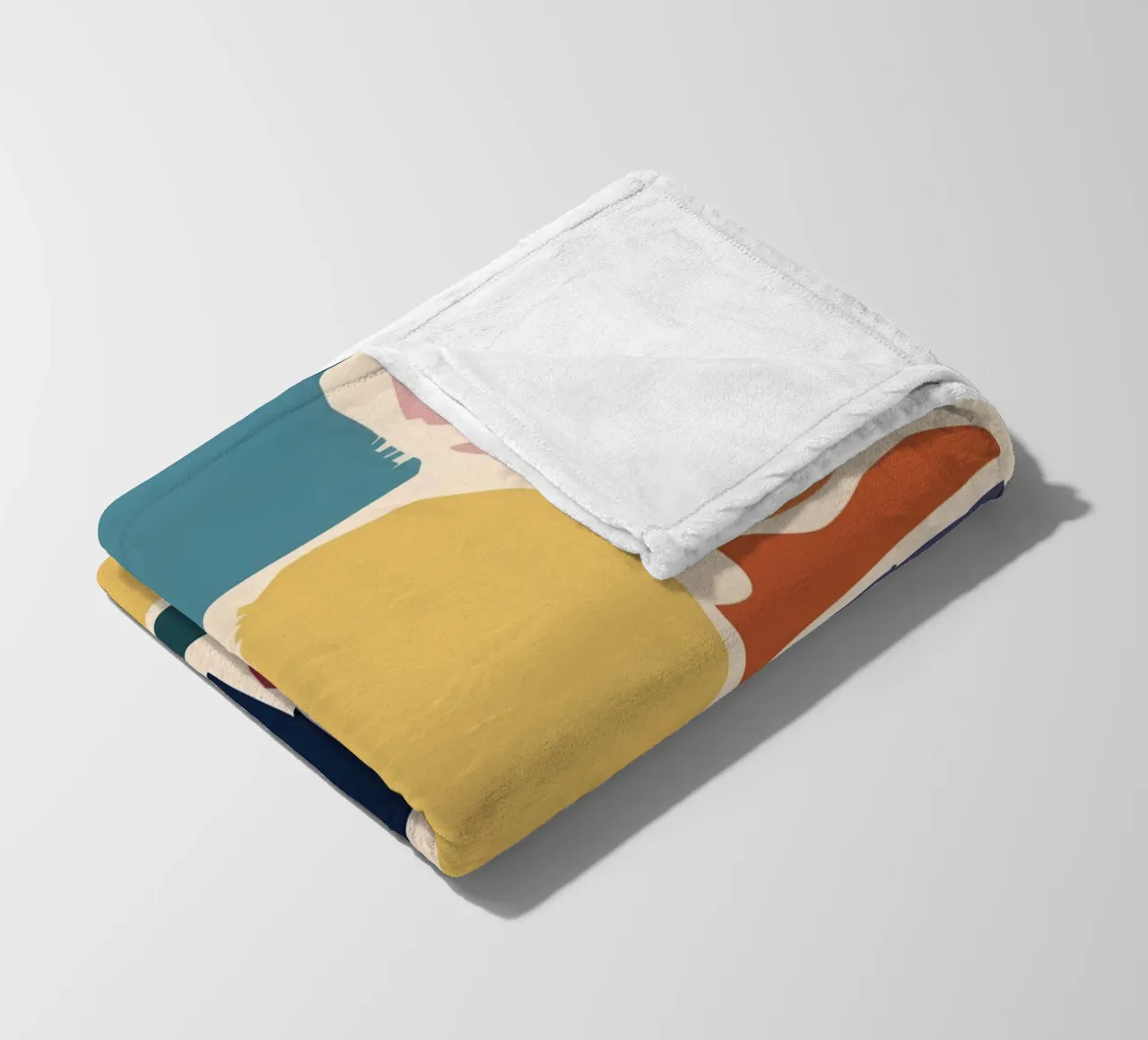 Mosaico di forme gioiose coperta in pile da Trace Brush