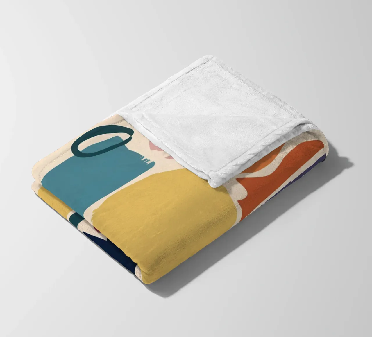 Mosaico di forme gioiose coperta in pile da Trace Brush