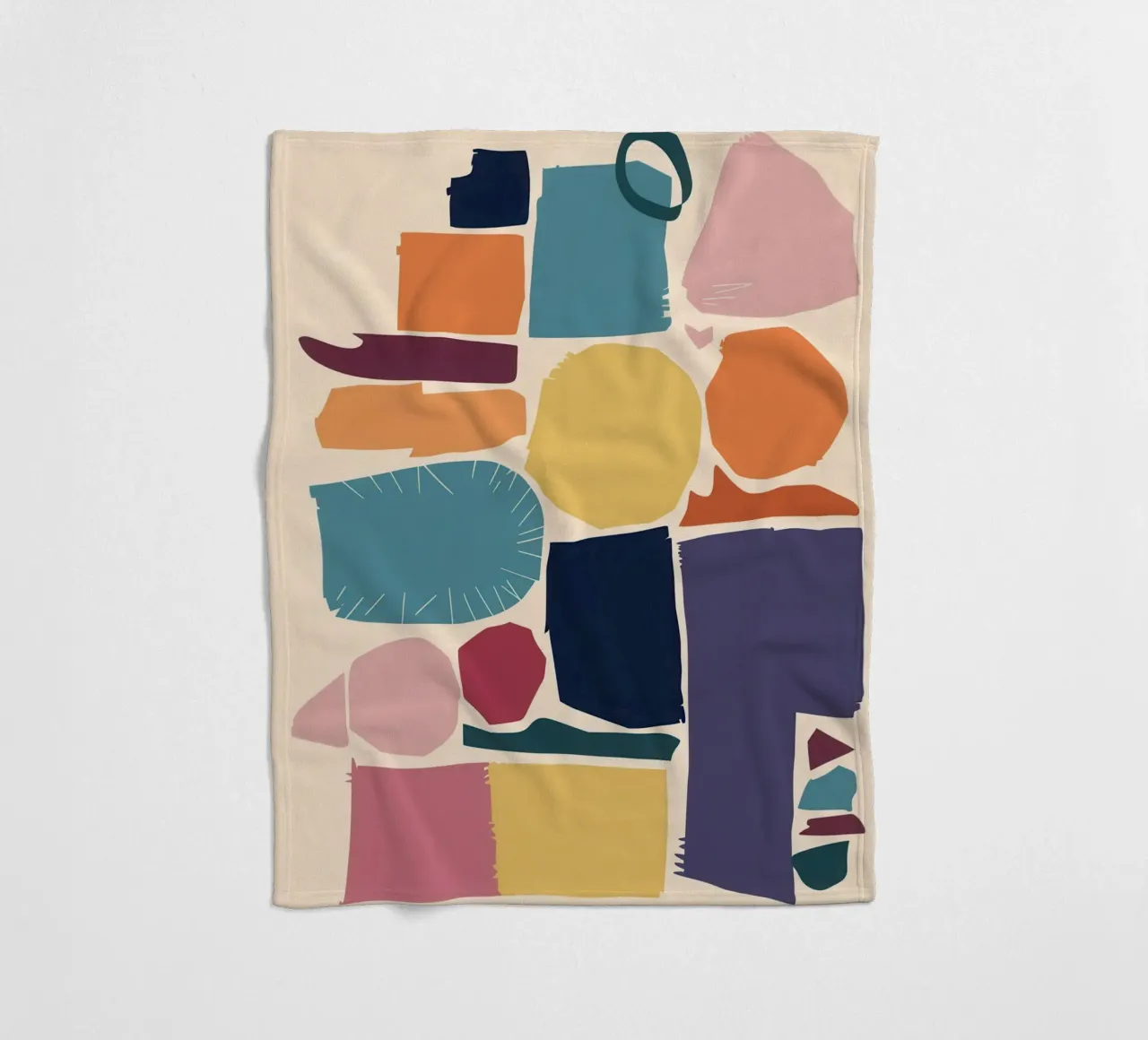 Mosaico di forme gioiose coperta in pile da Trace Brush