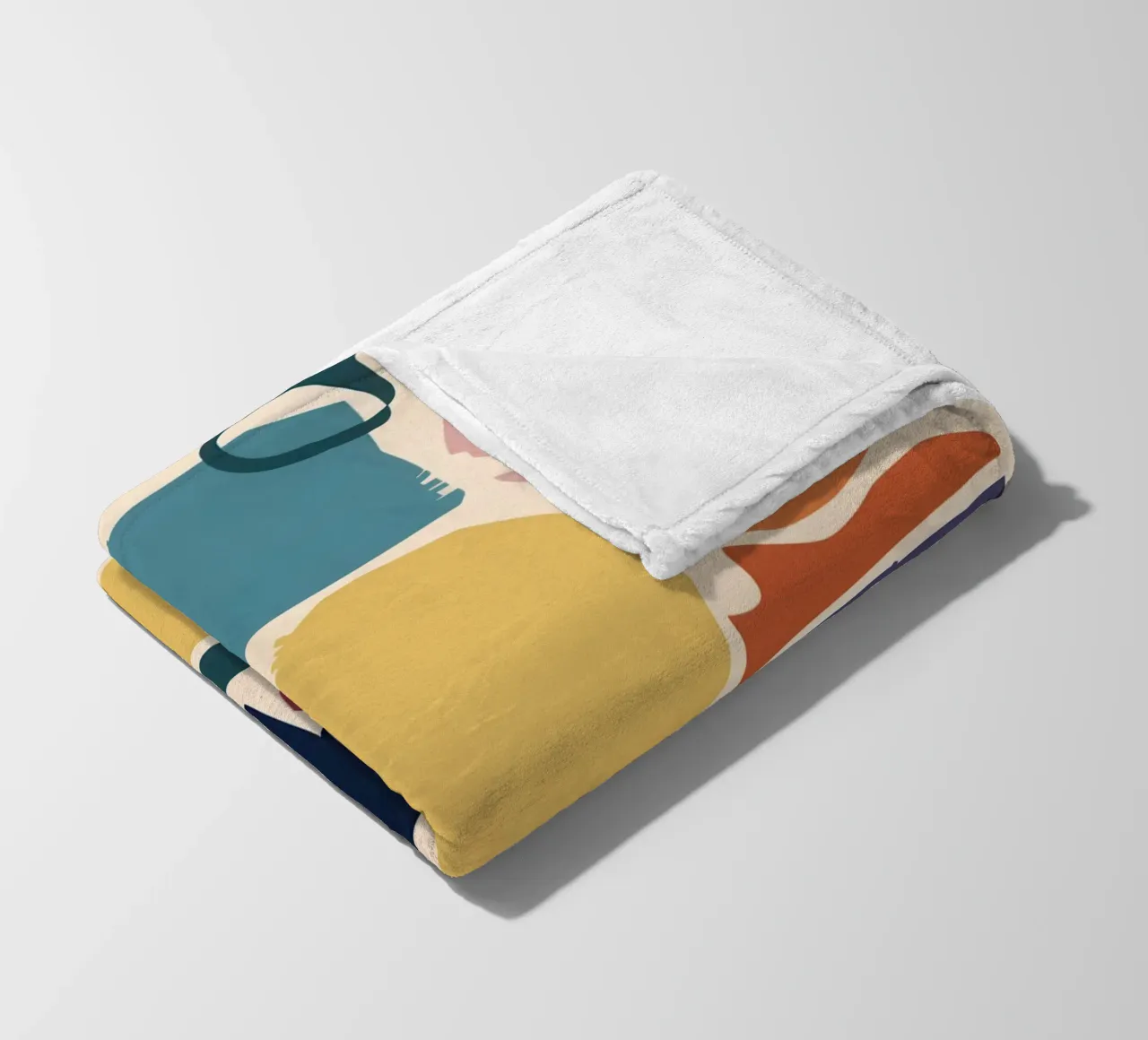 Mosaico di forme gioiose coperta in pile da Trace Brush