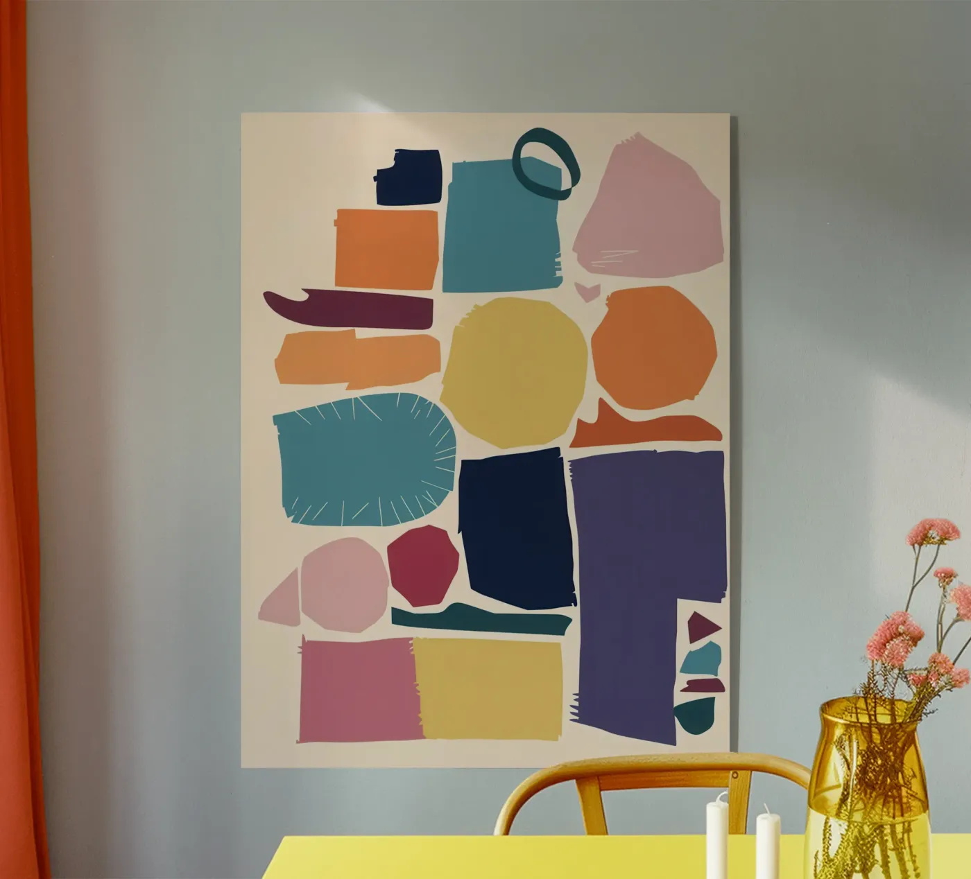 Joyful Shape Mosaic acrylic glass by Trace Brush