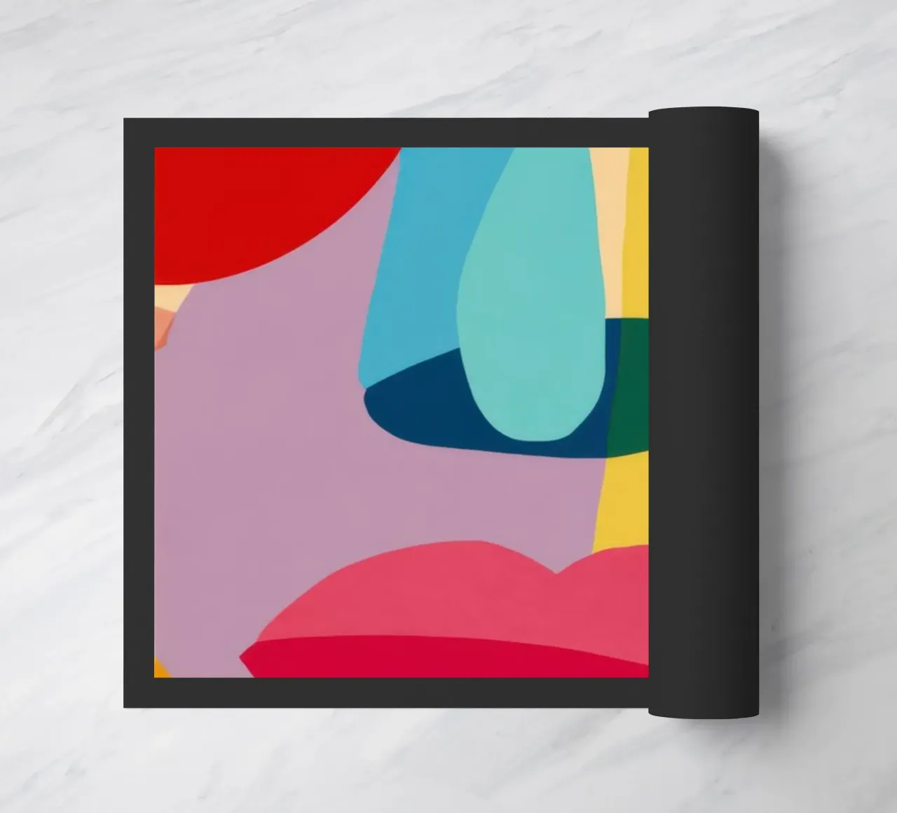 Ritratto cubista cromatico zerbino da Obs Canvas