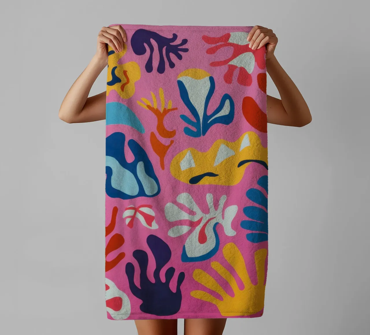 Speelse Vorm Carnaval badhanddoek van Luna Aura