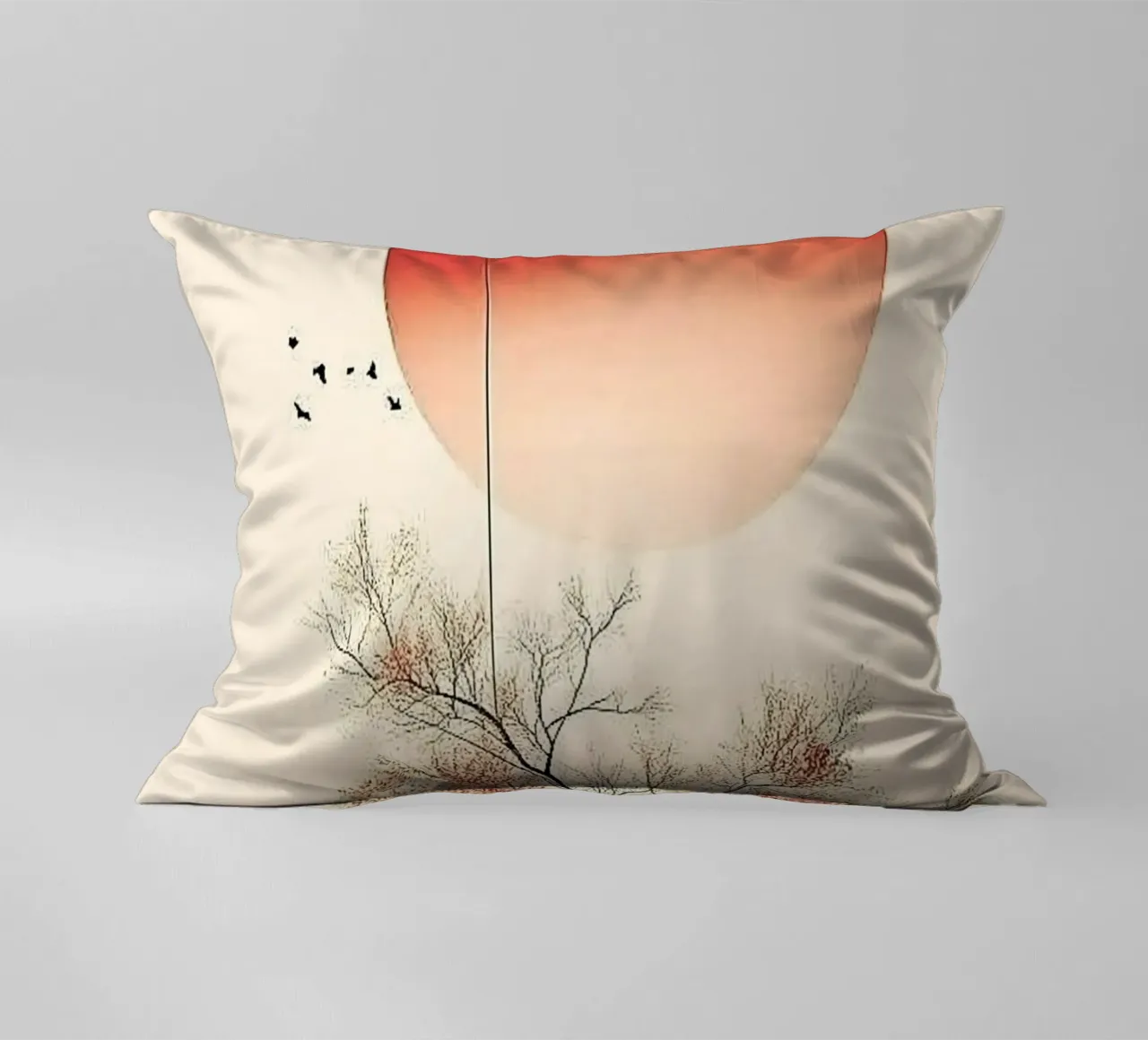 no leaves thin branches decorative cushion by Histrol