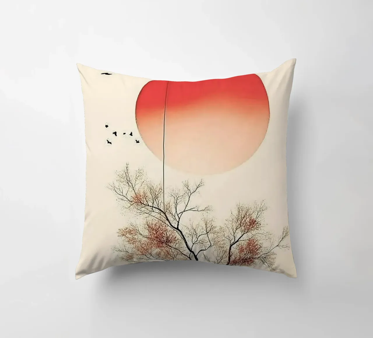 no leaves thin branches decorative cushion by Histrol