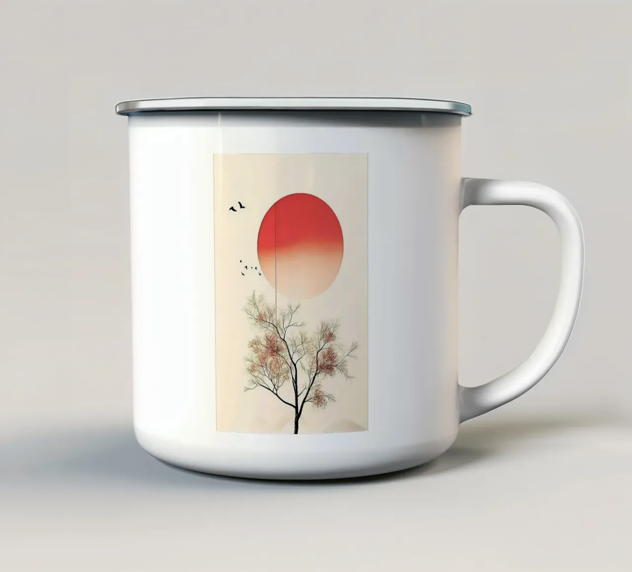 no leaves thin branches tazza in smalto da Histrol