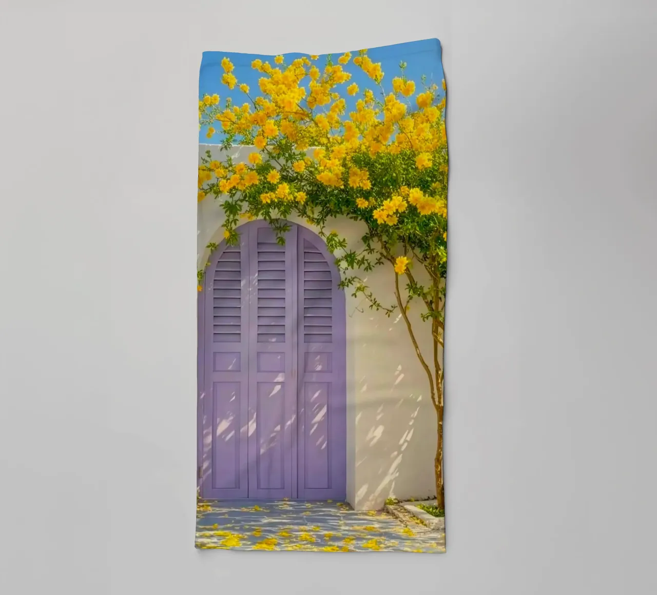 shadows stone path towel by Histrol
