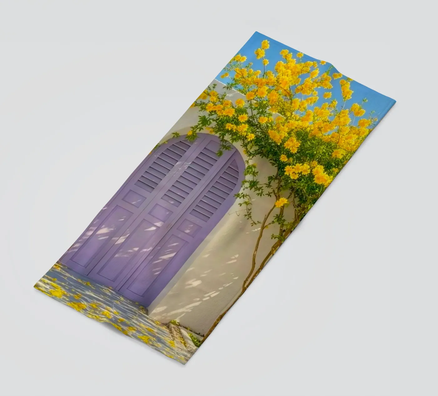 shadows stone path beach towel by Histrol