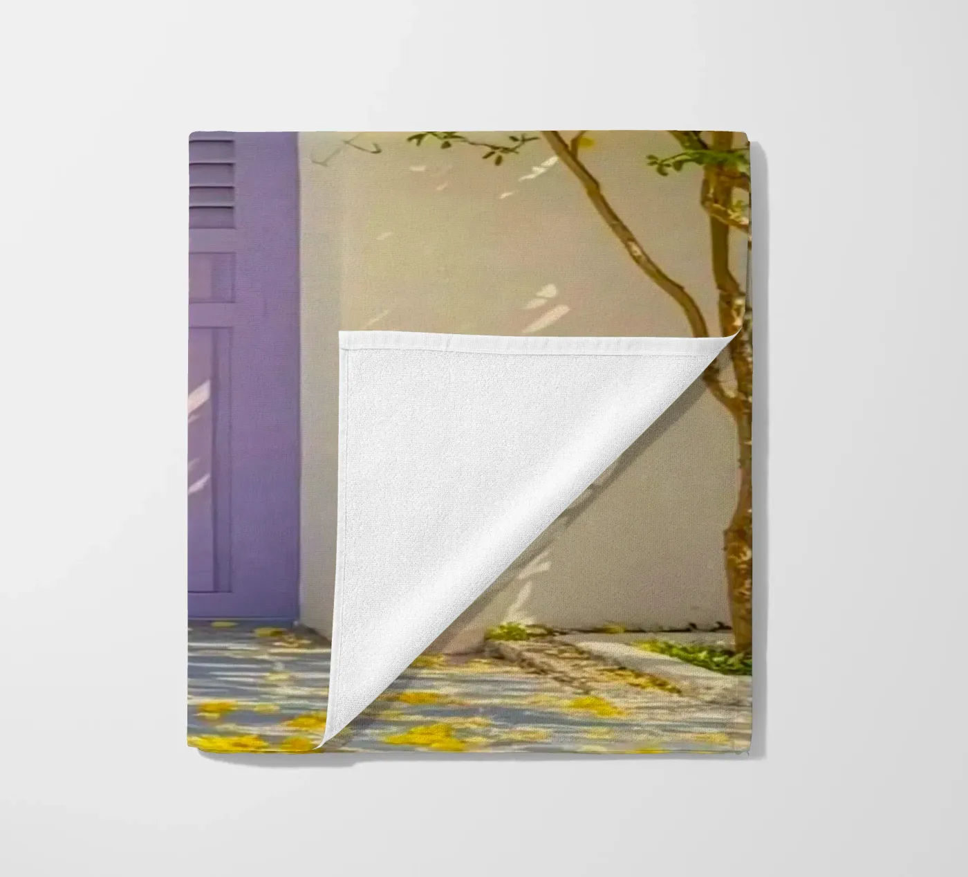 shadows stone path beach towel by Histrol