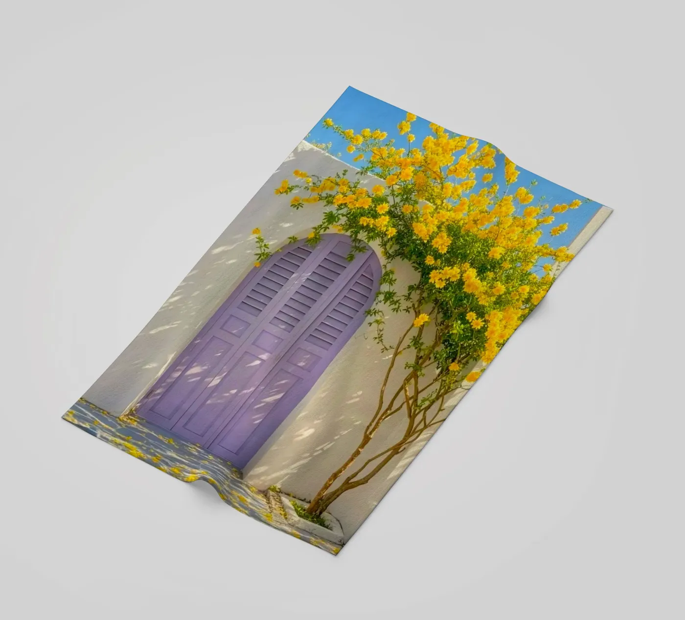 shadows stone path beach towel by Histrol