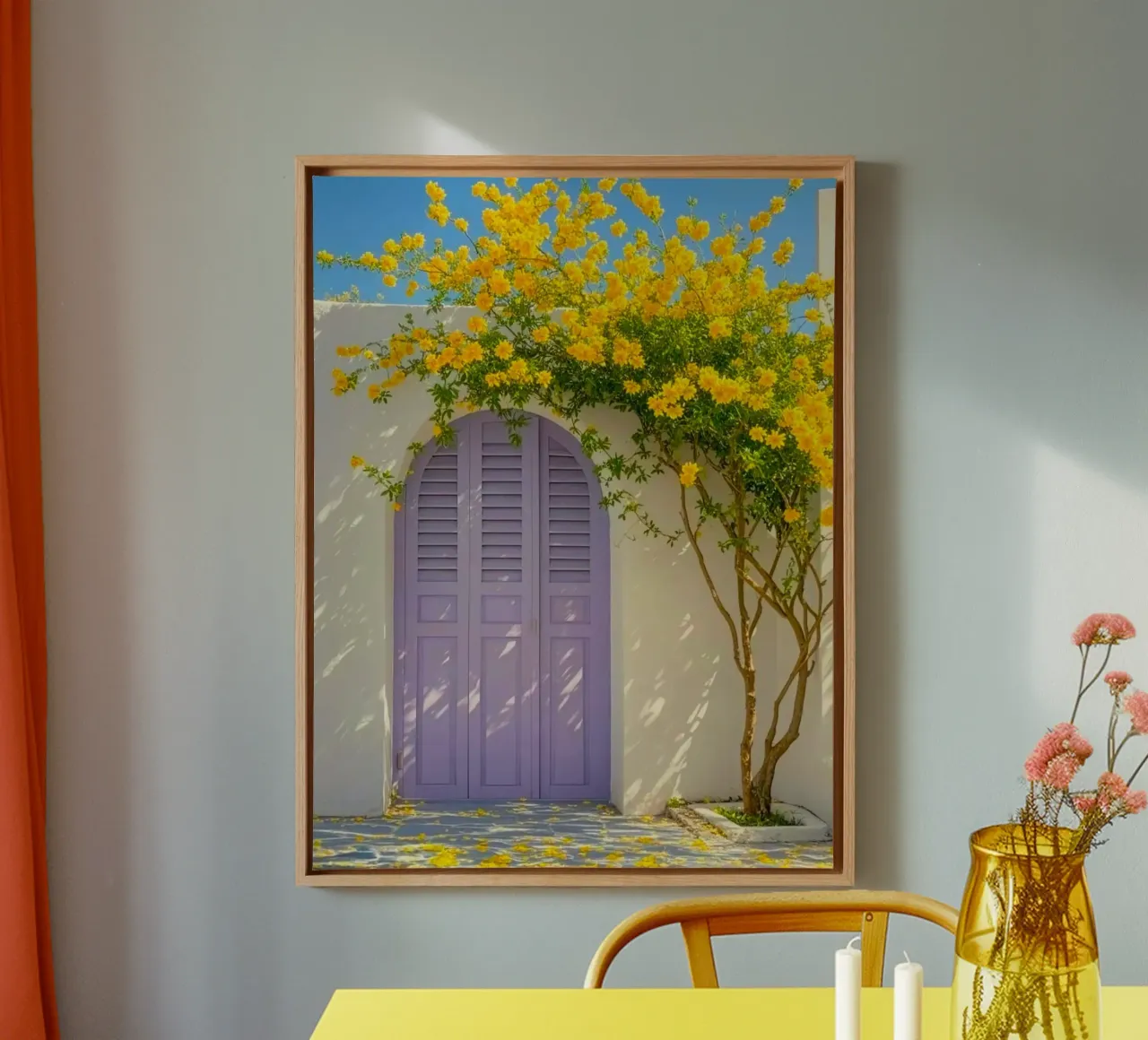 shadows stone path canvas by Histrol