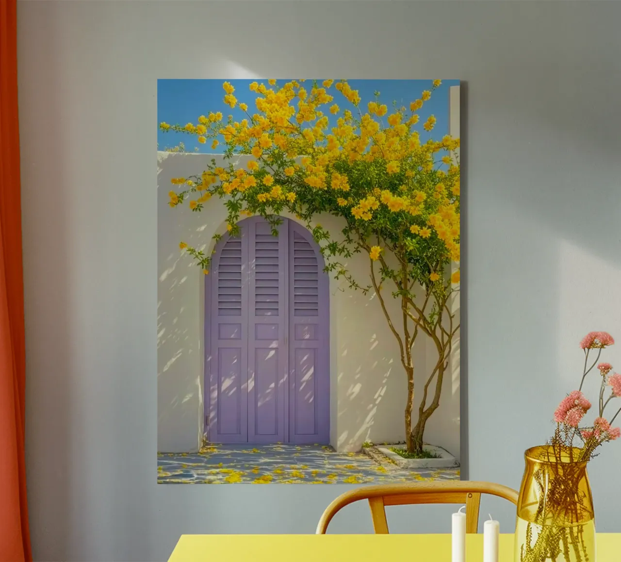 shadows stone path canvas by Histrol