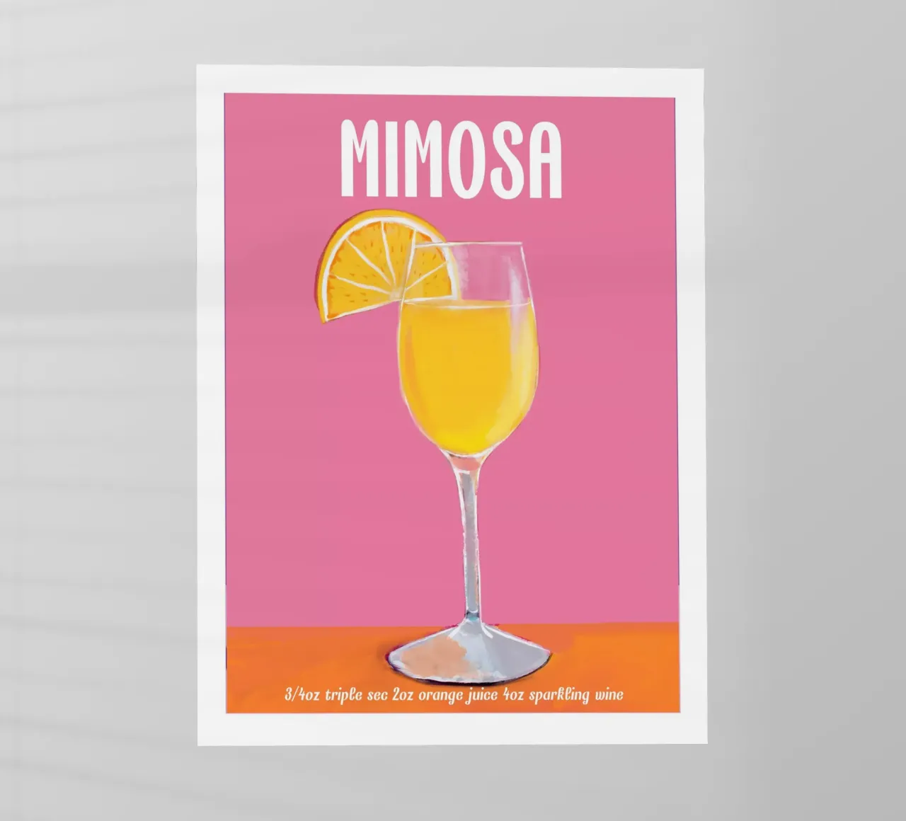 Mimosa Cocktail pellicola backlit da cafelab