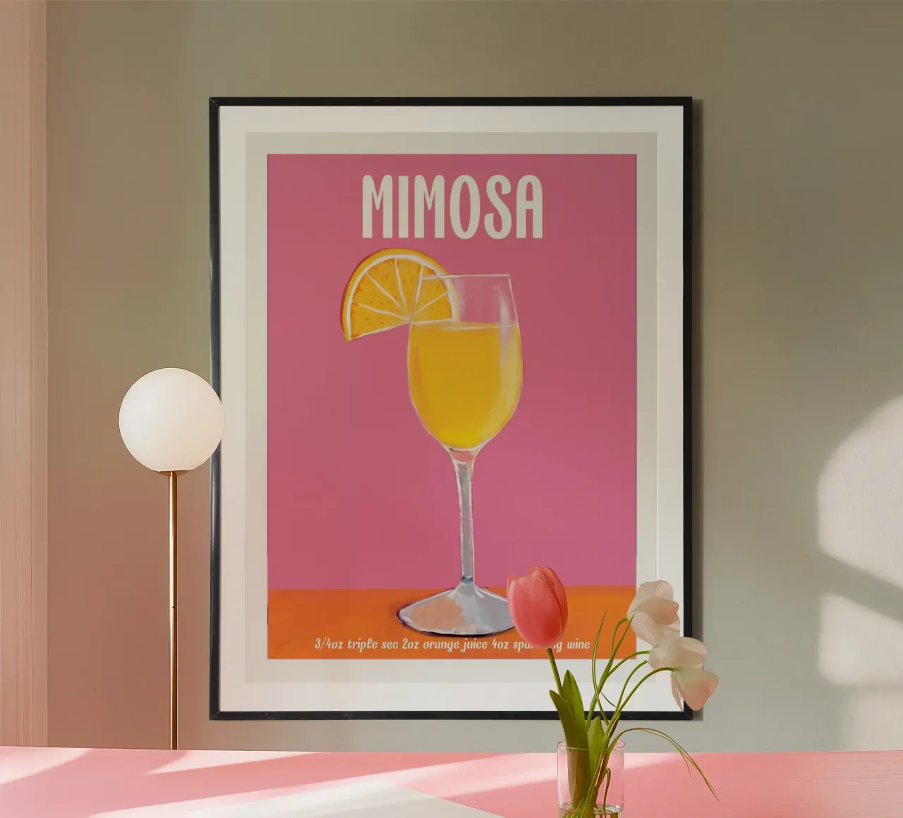 Mimosa Cocktail poster da cafelab