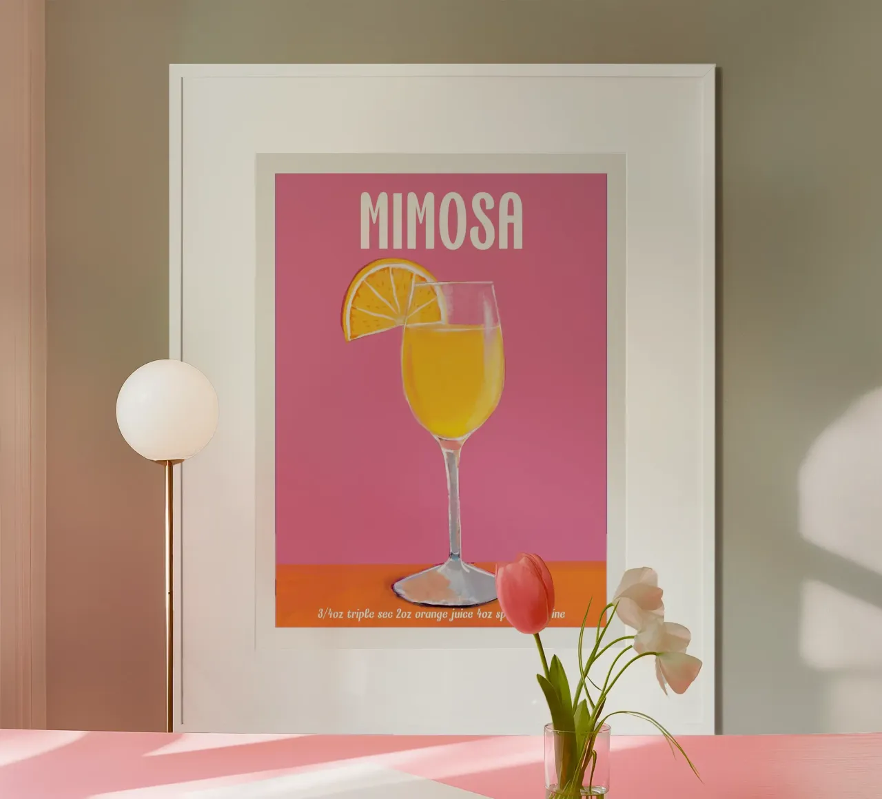 Mimosa Cocktail poster da cafelab