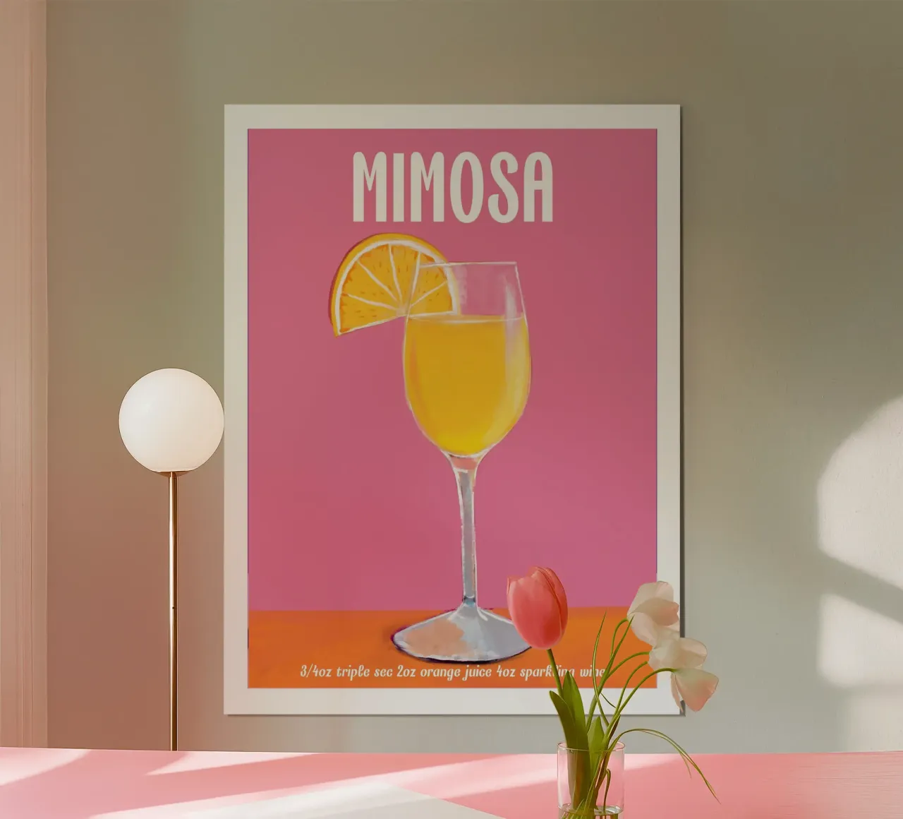 Mimosa Cocktail poster da cafelab
