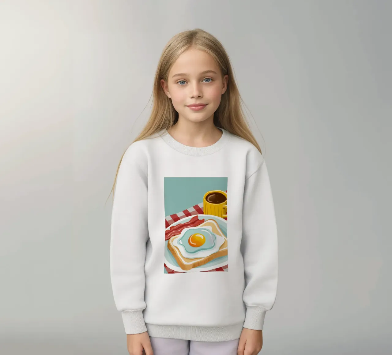 Piatto classico per la colazione felpa bambino da Gaia Viesta