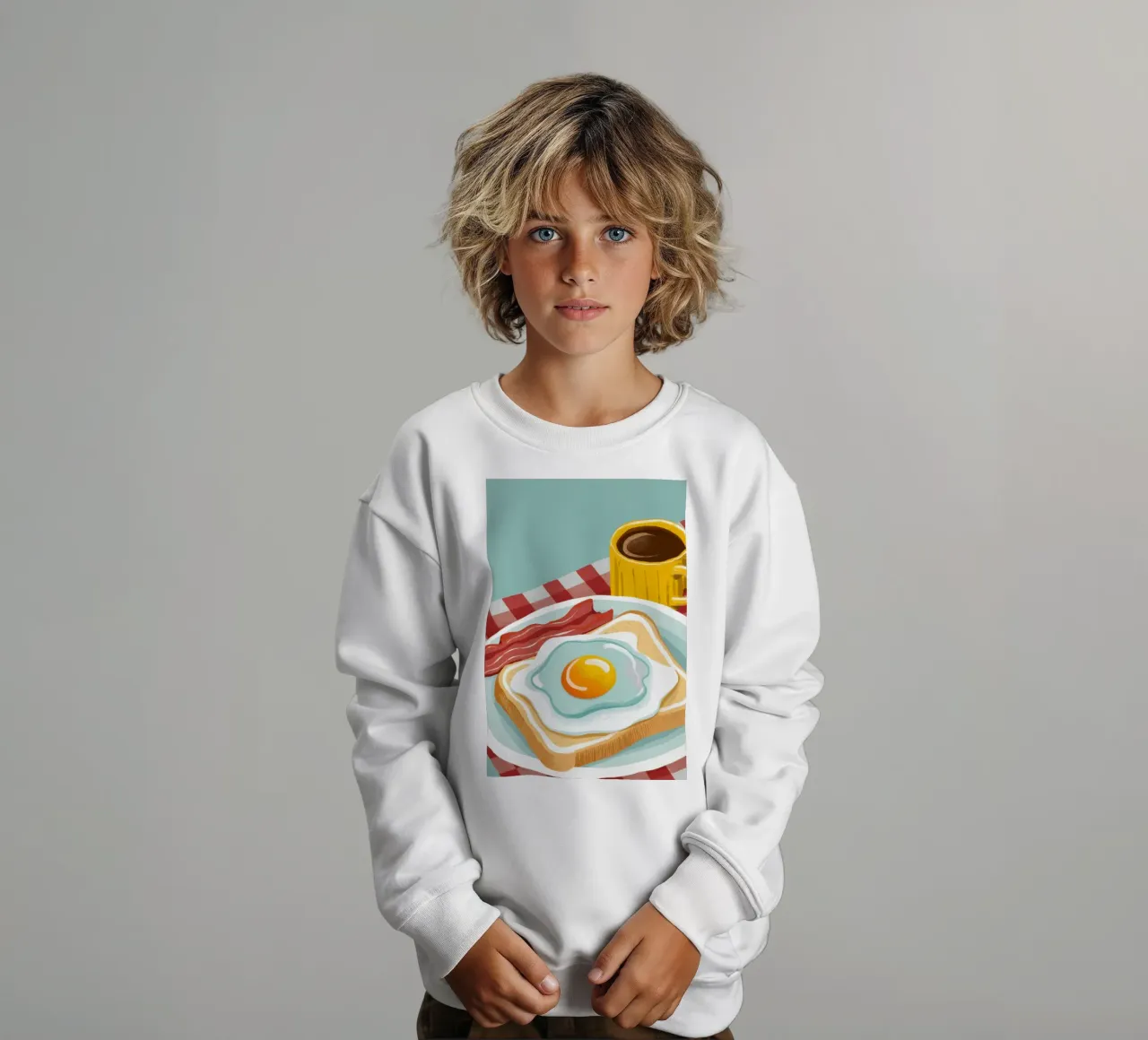 Piatto classico per la colazione felpa bambino da Gaia Viesta