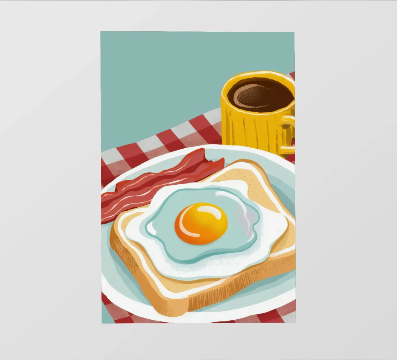 Piatto classico per la colazione telo in pvc da Gaia Viesta
