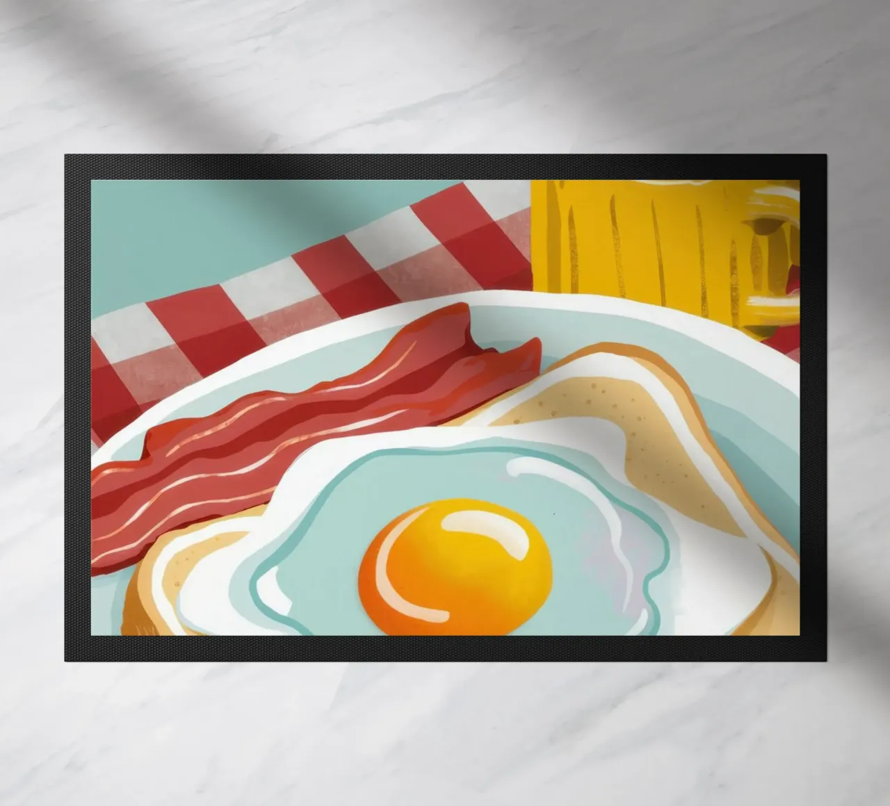 Piatto classico per la colazione zerbino da Gaia Viesta