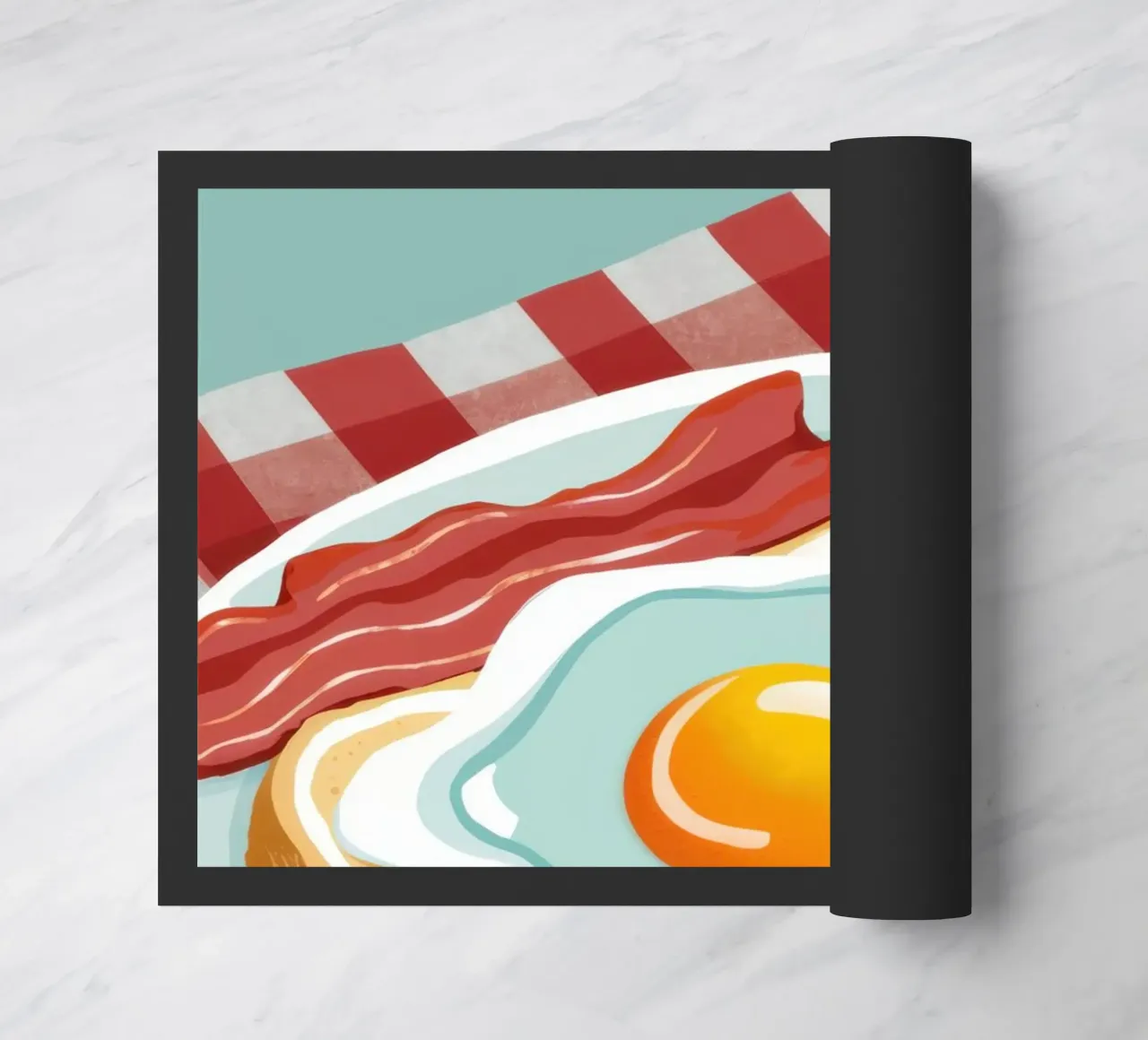 Piatto classico per la colazione zerbino da Gaia Viesta