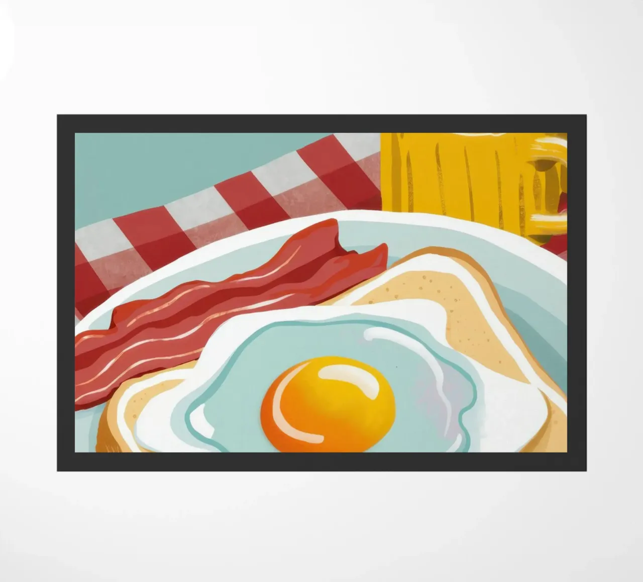 Piatto classico per la colazione zerbino da Gaia Viesta