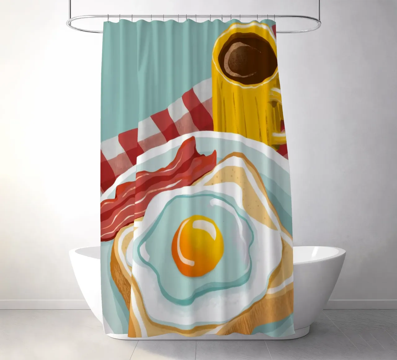Piatto classico per la colazione tenda da doccia da Gaia Viesta