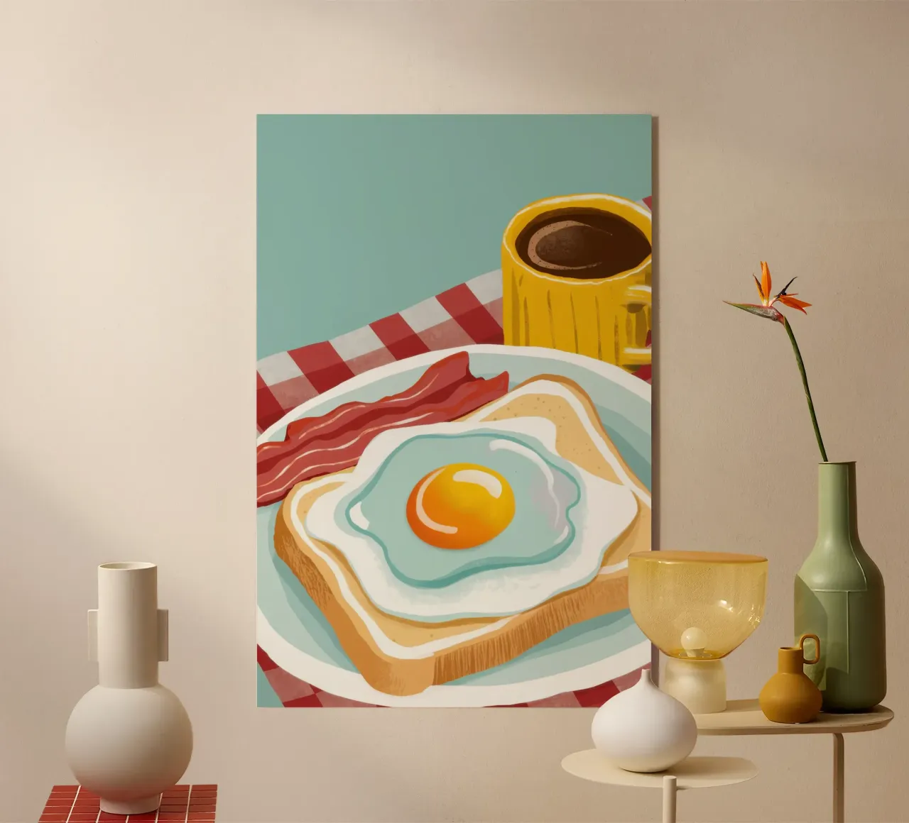 Piatto classico per la colazione plexiglass da Gaia Viesta