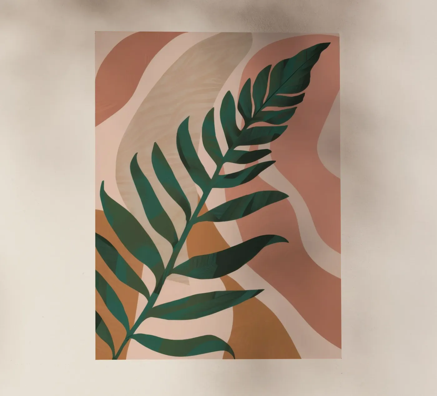 Foglia di palma semplice pellicola backlit da Selene Shade