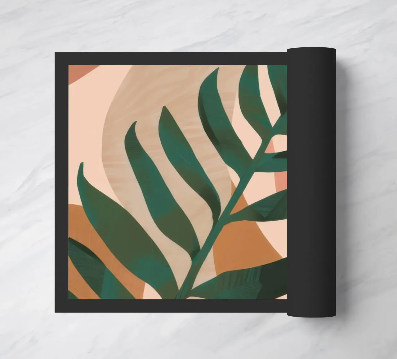 Simple Palm Leaf doormat by Selene Shade