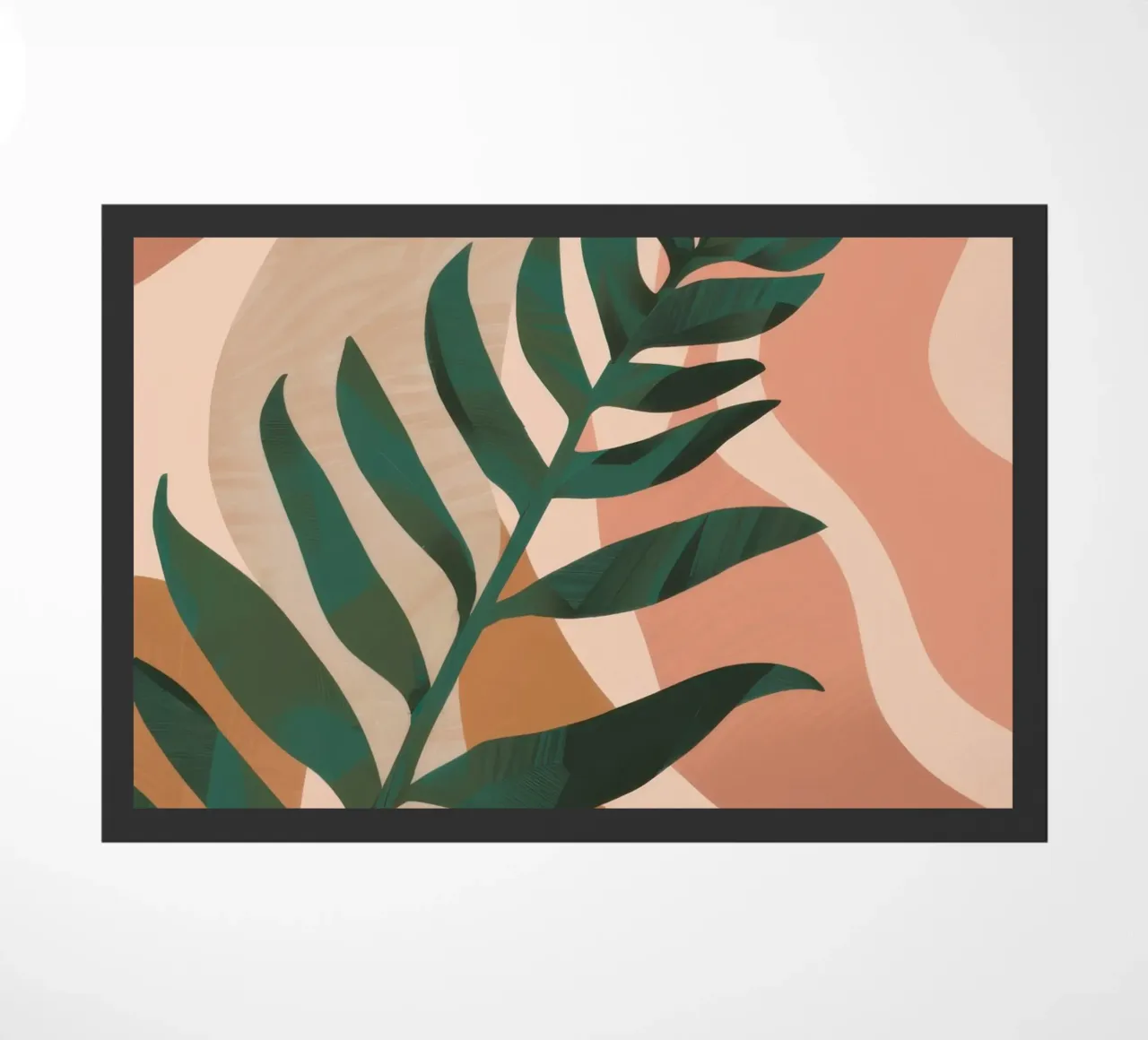 Simple Palm Leaf doormat by Selene Shade